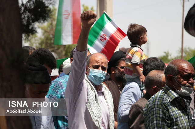 راهپیمایی مردم ولایت مدار مهریز در روز جهانی قدس