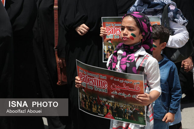 راهپیمایی مردم ولایت مدار مهریز در روز جهانی قدس
