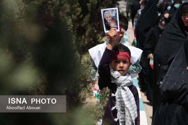 راهپیمایی مردم ولایت مدار مهریز در روز جهانی قدس
