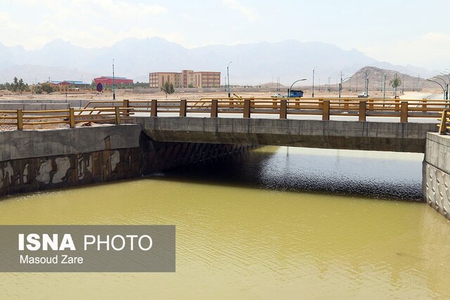 بر جای مانده از سیلاب در یزد