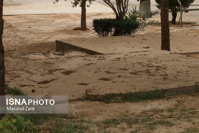 سیلاب بخشهایی از بزرگترین پارک یزد را تخریب کرد