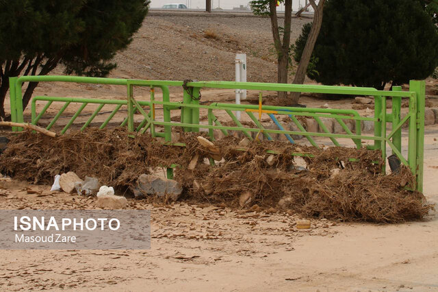 سیلاب بخشهایی از بزرگترین پارک یزد را تخریب کرد