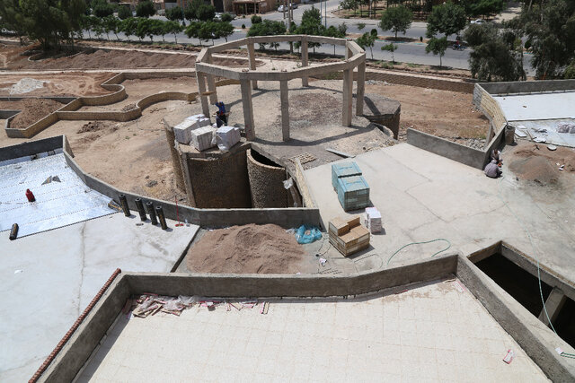 پیشرفت ۵۰ درصدی فرهنگسرای بهمن یزد پس از ۹ سال