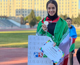 درخشش دختر خوش‌آتیه دو و میدانی یزد در باکو