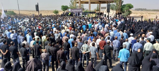 پیکر ۸ جانباخته حادثه قطار مشهد – یزد تشییع شد