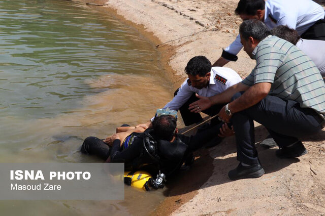 دریاچه کوهستان یزد جان پسر ۱۲ ساله را گرفت