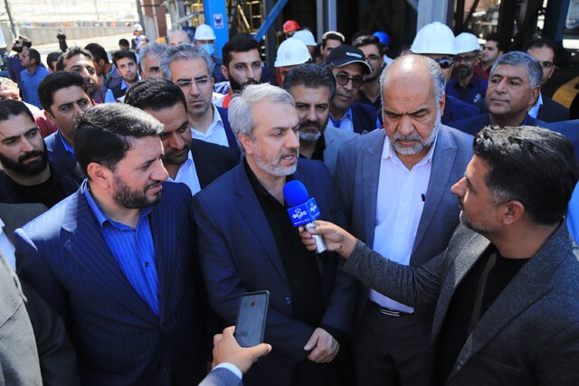 افتتاح طرح کنسانتره آهن در مروست یزد با حضور وزیر صمت