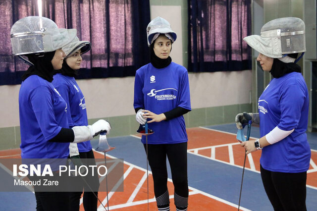 کمپ تمرینی دختران سابریست زیر نظر کاپیتان تیم ملی در یزد