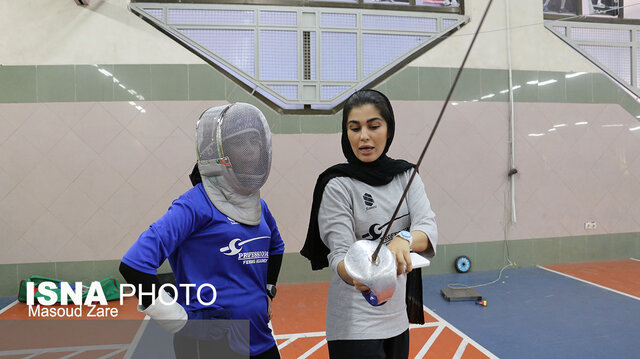 کمپ تمرینی دختران سابریست زیر نظر کاپیتان تیم ملی در یزد