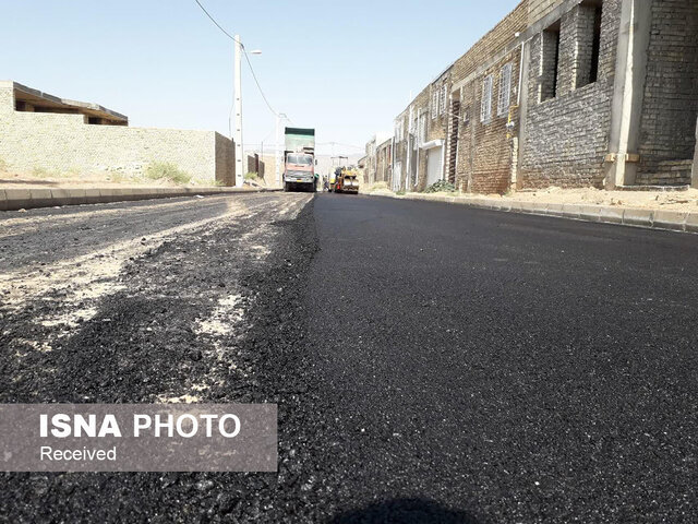 معابر روستاهای بخش مرکزی بهاباد آسفالت شد