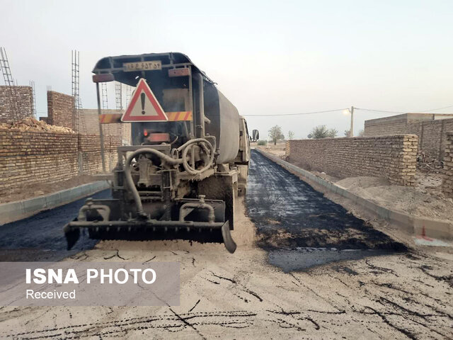 معابر روستاهای بخش مرکزی بهاباد آسفالت شد