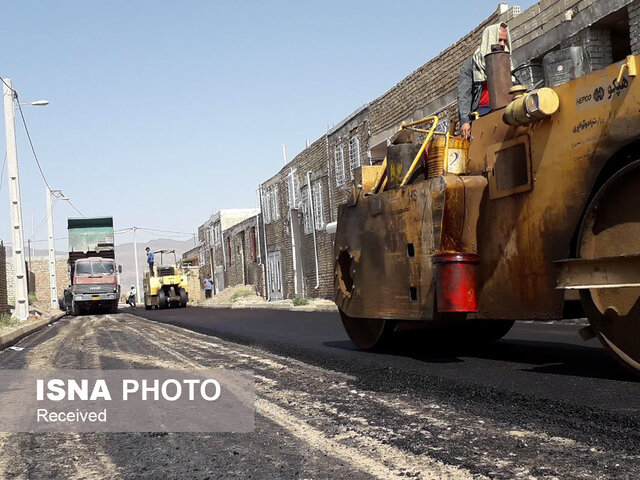 معابر روستاهای بخش مرکزی بهاباد آسفالت شد