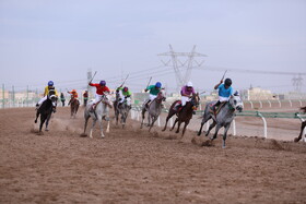 مسابقات اسب دوانی کورس پاییزه یزد در دور هفتم 