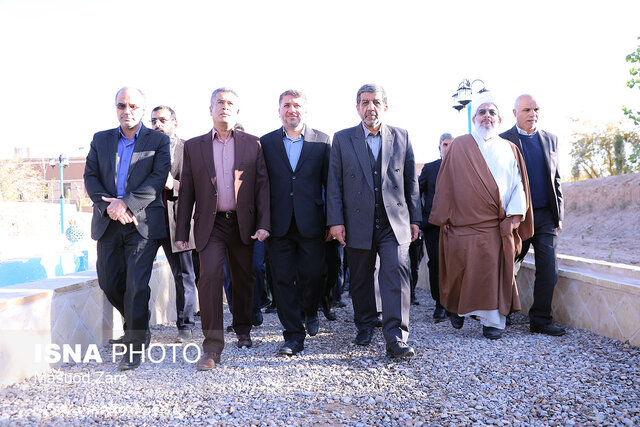 افتتاح مجموعه گردشگری باغ علی نقی خان تفت با حضور وزیر میراث