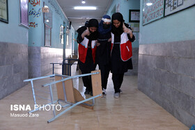 مانور زلزله در مدارس استان یزد برگزار شد