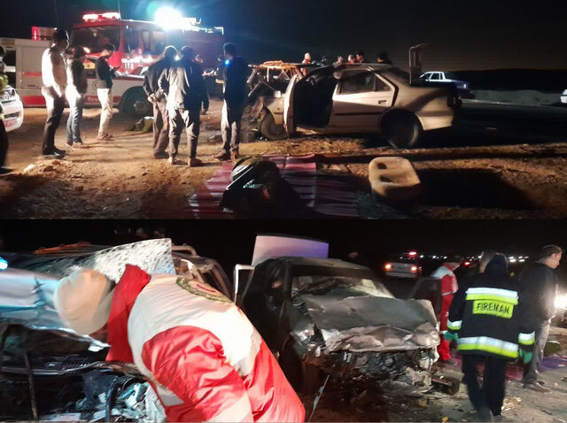 عکس تزیینی و آرشیوی است تصادف خونین در محور مواصلاتی ندوشن به میبد