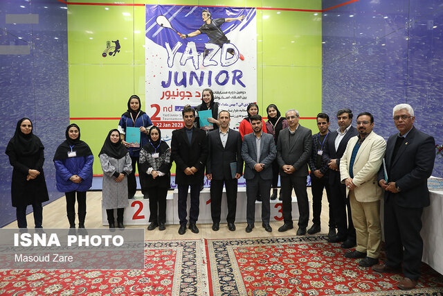 پایان مسابقات بینالمللی اسکواش «یزدجونیور» با معرفی برترینها