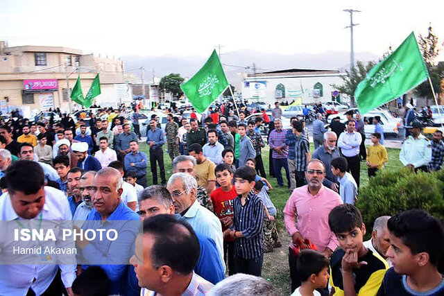 استقبال گرم مردم ولایتمدار بهاباد از کاروان خدام رضوی