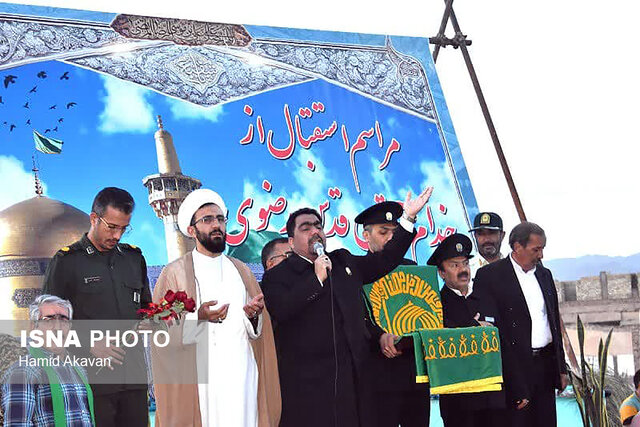 استقبال گرم مردم ولایتمدار بهاباد از کاروان خدام رضوی