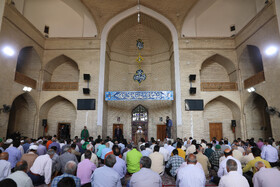 اقامه نماز عید قربان در مسجد آخوند ملااسمائیل یزد