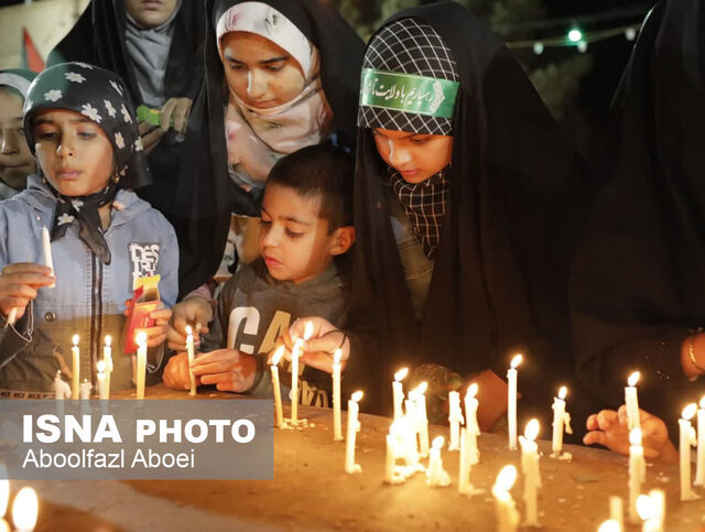 تجمع کودکان و مردم دارالولایه مهریز در حمایت از کودکان غزه