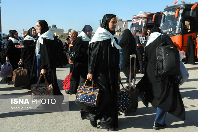 کاروانهای دانشآموزی راهیان نور یزد بدرقه شدند