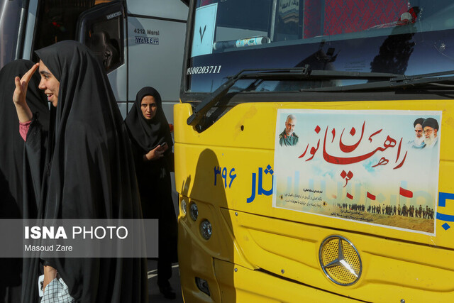 کاروانهای دانشآموزی راهیان نور یزد بدرقه شدند