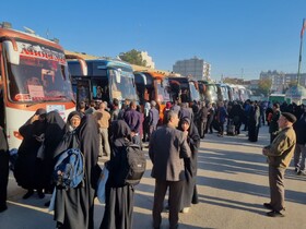 دانش‌آموزان دختر یزد راهی مناطق عملیاتی جنوب شدند