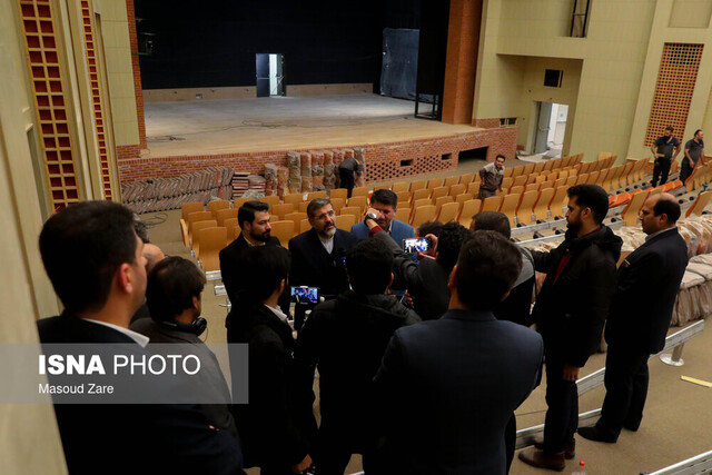 تالار مرکزی یزد در آستانه افتتاح با حضور رئیس جمهور