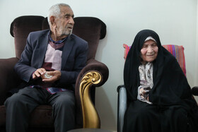 پدر و مادر دیدار شهید پاسدار علی بهمنی