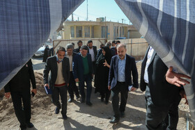 بازدید استاندار یزد از فاز جدید در حال ساخت بیمارستان آیت الله خاتمی شهرستان خاتم