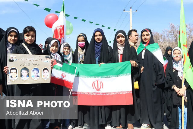 خروش وحدت در راهپیمایی ۲۲ بهمن مهریز