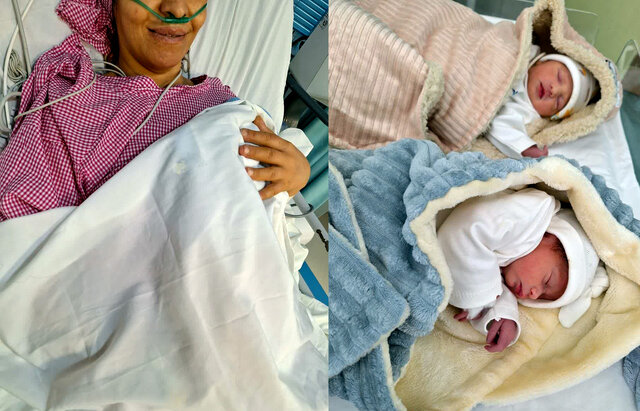 لبخند مادر دوقلوها پس از ۲۰ سال نازایی ۱۶ تولد نیمه شعبانی تنها در یک بیمارستان یزد/مادری پس از ۲۰ سال نازایی، صاحب دوقلو شد