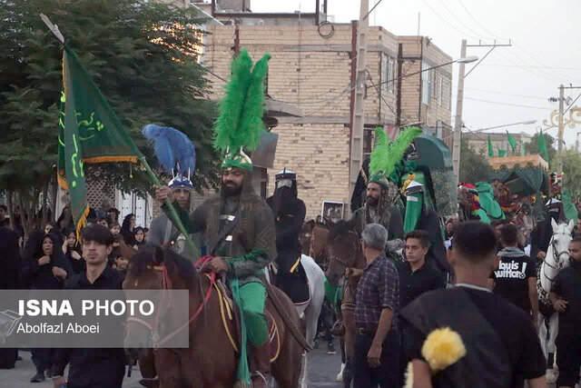 حرکت کاروان نمادین حضرت سیدالشهدا در دارالولایه مهریز