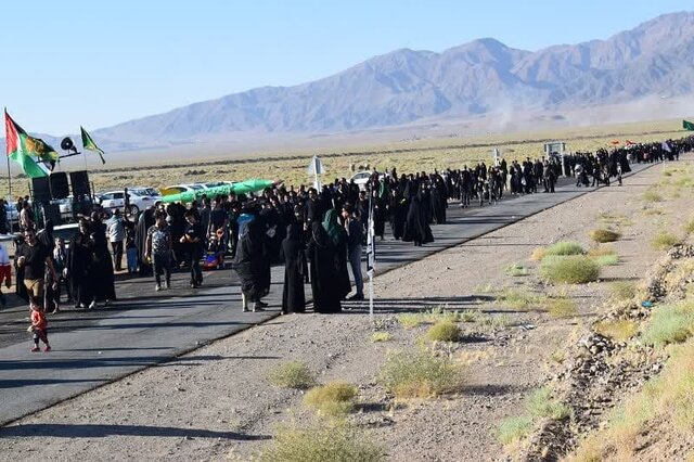 همایش جامانگان پیاده‌روی اربعین در بهاباد برگزار شد