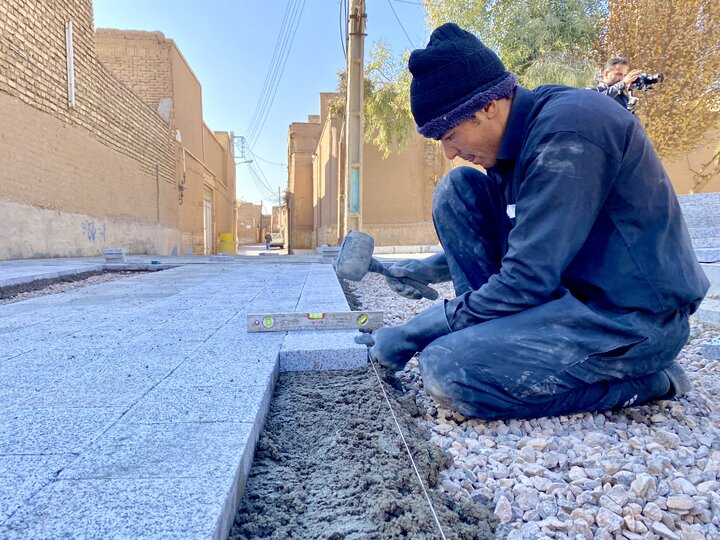 مرمت ۵۰ هزار مترمربع از معابر منطقه تاریخی یزد با صرف ۴۵ میلیارد تومان