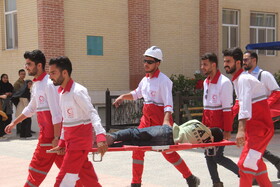 مانور عملیاتی شهدای امدادگر در دانشگاه علم و هنر یزد برگزار شد