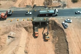 اجرای تقاطع غیرهمسطح شرف‌آباد به بزرگراه یزد - میبد ظرف ۹۰ ساعت