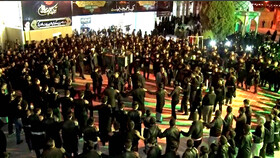 «جوش دور» عزاداری آیینی شب عاشورا در ابرکوه