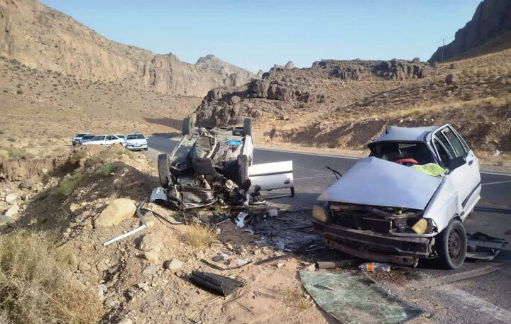 ۳ فوتی و ۳ زخمی در حادثه تصادف محور کنجکوه مهریز