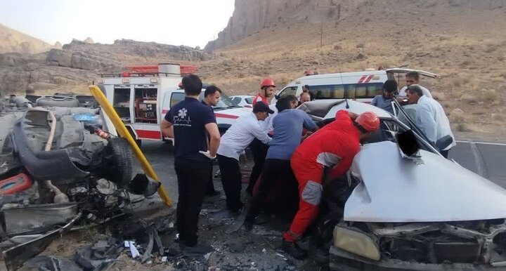 ۳ فوتی و ۳ زخمی در حادثه تصادف محور کنج‌کوه مهریز