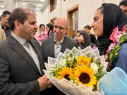 استقبال از دختران دوومیدانی یزد پس از درخشش در ناگویا