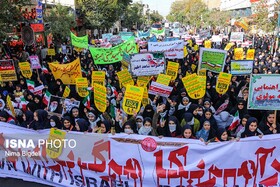 برگزاری راهپیمایی ۱۳ آبان با حضور وزیر اطلاعات در زنجان