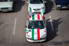 راهپیمایی خودرویی و موتوری ۲۲ بهمن - زنجان