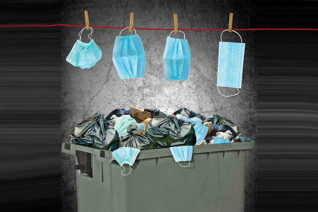 خطر شیوع کرونا از طریق زباله‌های بیماران در منزل