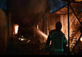 آتش‌سوزی در مجتمع مسکونی رضوان زنجان