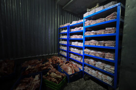 آغاز بسته بندی گوشت نذری حسینیه اعظم زنجان