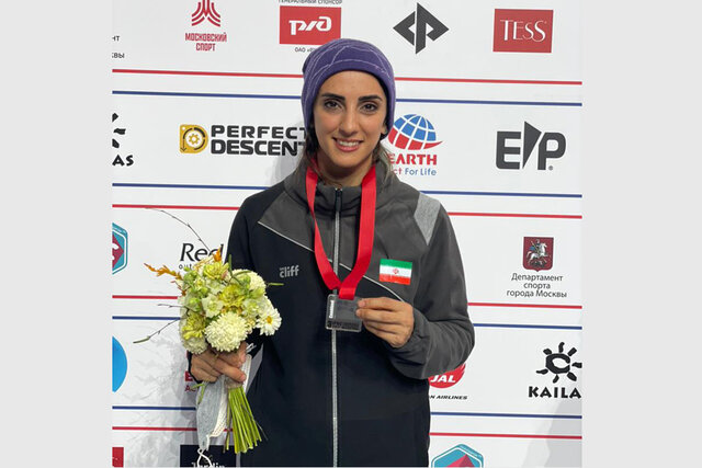 سنگ‌نورد زنجانی نخستین مدال قهرمانی بزرگسالان زنان جهان را تصاحب کرد