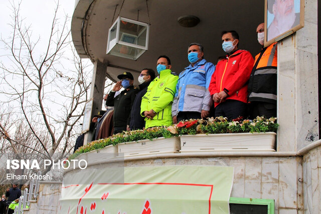 رزمایش عملیاتی ترافیکی طرح زمستانی در زنجان