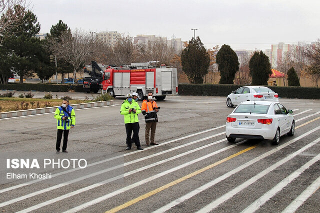 رزمایش عملیاتی ترافیکی طرح زمستانی در زنجان